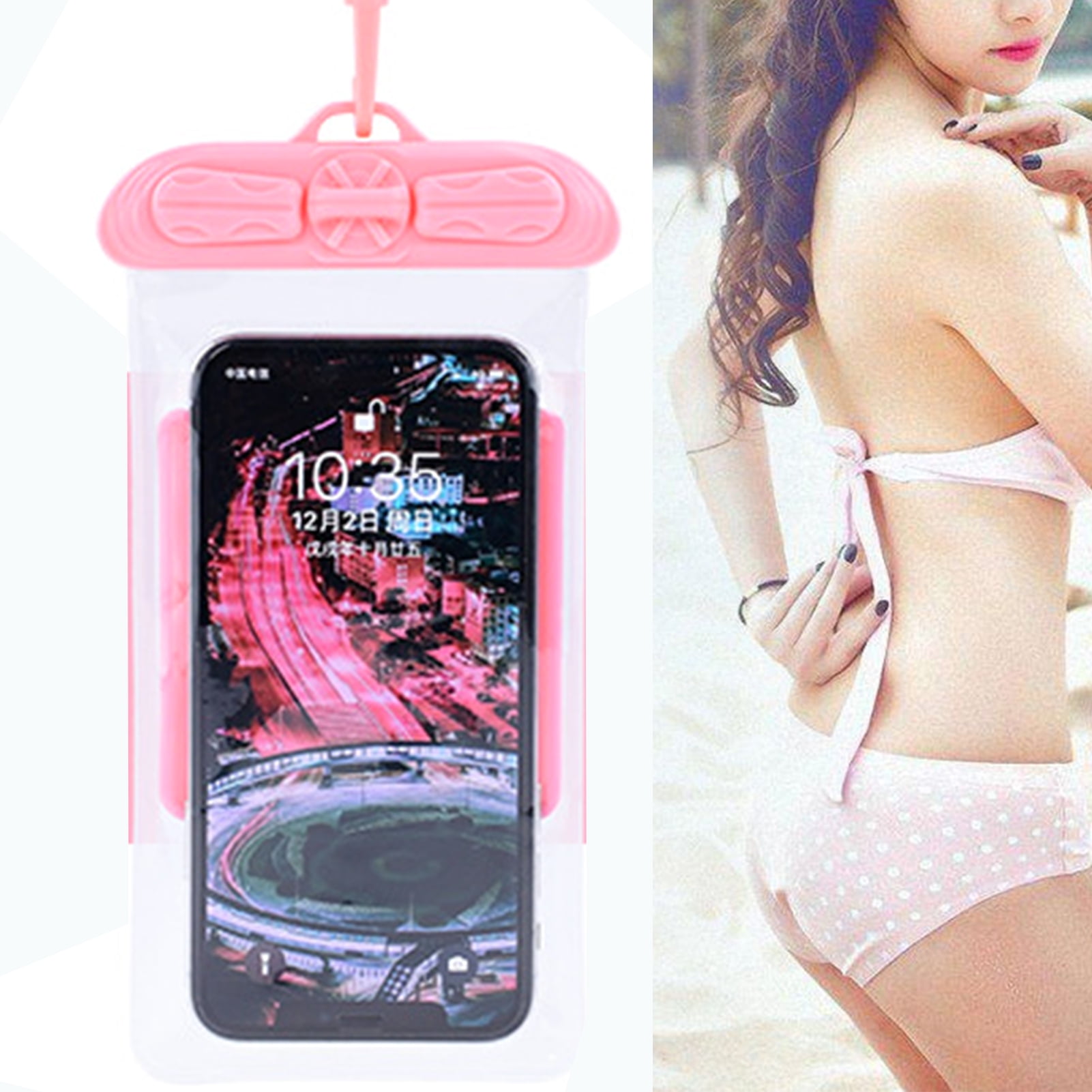 Waterproof Touching Underwater Pouch with Hanging Rope Swimming Surfing