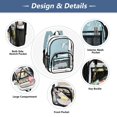thumbnail image 4 of Iauyy Clear Backpack Heavy Duty PVC Transparent Backpack for College Workplace, Butterfly Pattern, 4 of 8