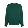 thumbnail image 5 of hirigin Women's Loose Knit Tops, Solid Color Ribbed Long Sleeve Round Neck Autumn Sweater Blouse, 5 of 6