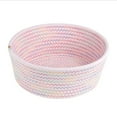 thumbnail image 3 of Cotton Rope Storage Basket – Decorative Organizer for Bathroom, Kids Room, Toys & Clothes, Foldable Gift Basket for Easter, Christmas, Birthday, 3 of 7