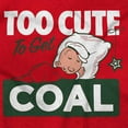 thumbnail image 2 of Swee'Pea Too Cute Get Coal Christmas Unisex Plus Size Zip Hoodie Brisco Brands 2X, 2 of 3