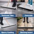 thumbnail image 5 of DSV Standard Uneven Surface Floor Squeegee 30’’, Double Foam Blade Garage Squeegee, Taper Pole Connection - Handle Sold Separately for Tiles, Concrete and Asphalt, 5 of 6