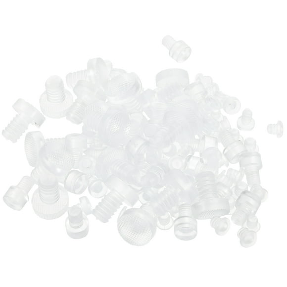 Miangastore 100Pcs Cabinet Bumper Clear Round for Furniture Noise Reduction