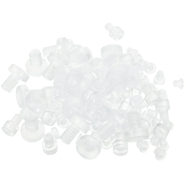 Miangastore 100 Pcs Pare-Chocs d'Armoire Ronds Transparents pour Meubles Réduction du Bruit