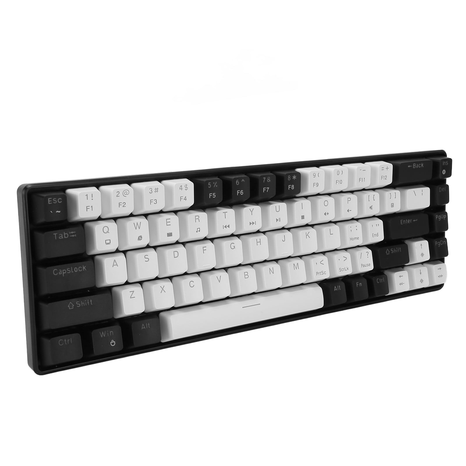 Compact Mechanical Keyboard, 68 Key RGB Backlit Wired Mechanical Gaming Keyboard with Blue Switch for Home Office Dormitory Internet Bar