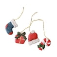 thumbnail image 1 of 4 piezas de adornos colgantes de Navidad perfecl decoración navideña única Mezclado, 1 of 8