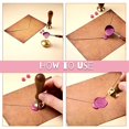 thumbnail image 4 of Juego de sellos de cera para el día de San Valentín, kit de sellos de cera vintage para sobres para invitaciones de boda Valen como se muestra, como se muestra, 4 of 5