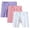 White + Pink + Purple, variant on 2-12T Toddler Girls 5" Volleyball Shorts Stretch Youth Athletic Gymnastics Shorts Kid Yoga Dance Shorts