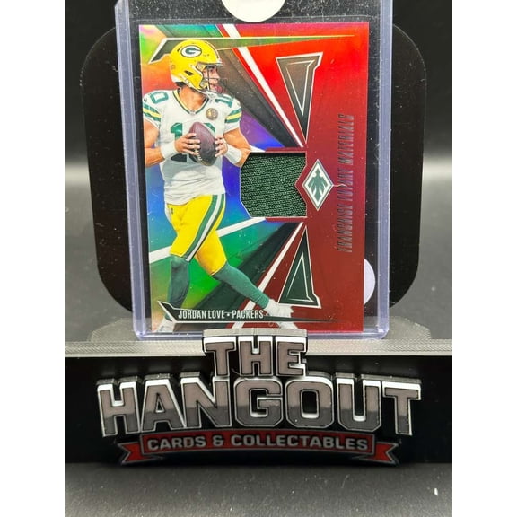 2023 Panini Phoenix Franchise Fabric Materials FFM-JLE Jordan Love Jersey Patch 36/99 Green Bay Packers NFL Football Trading Card