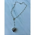 thumbnail image 4 of Lana Del Rey Necklace Heart with Spoon LDR Merch Snakes Chain Serpent Pendent LDR Stainless Steel Heart Necklace - Silver, 4 of 5