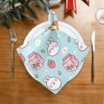 thumbnail image 2 of Coolnut Rabbit Milk Cloth Napkins Set of 4,Reusable Washable Polyester Dinner Table Napkins for Kitchen,Dining,Restaurant,Party Decoration, 2 of 7