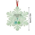 thumbnail image 3 of ToyKingdee Religious Friendship Snowflake Sea Glass Ornament，Handmade Sea Glass Ornaments, Christmas Tree Snowflake Decorations,Seas Glass Art Pieces to Give As Gifts to Close Friends., 3 of 8