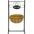 thumbnail image 5 of Sorbus Welcome Stand with Flower Planter Basket Coco Liner, Outdoor Décor - 17.75" L x 13" W x 34.87" H, 5 of 7