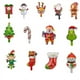 thumbnail image 2 of 10 mini globos de aire navideños con forma de Papá Noel, muñeco de nieve, alce, hombre de jengibre, globo de aluminio para fiesta de Navidad, decoración de Año Nuevo, 2 of 5