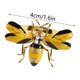 thumbnail image 4 of Color Creativo Goteo Aceite Abeja Mesa Ajuste Servilletero Servilletero Servilletero Hebilla-Anillo Amarillo Diámetro 4cm, 4 of 11
