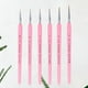 thumbnail image 4 of EeaseMX 6 pinceles con punta de pelo de lobo, pinceles profesionales para detalles finos, pintura y dibujo (rosa), 4 of 7