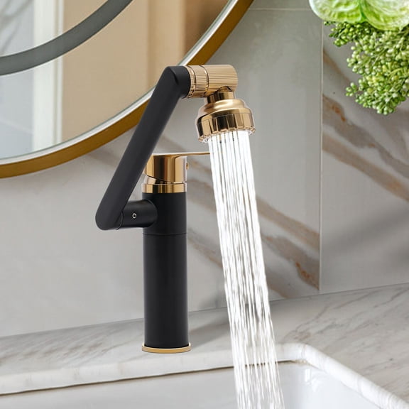 PEAKORA360?? Bathroom Sink Faucet Single Handle Waterfall Vanity Basin Mixer 2 Function