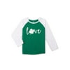 St. Patrick's Day Baby and Toddlers' Long Sleeve Raglan Graphic T-Shirt