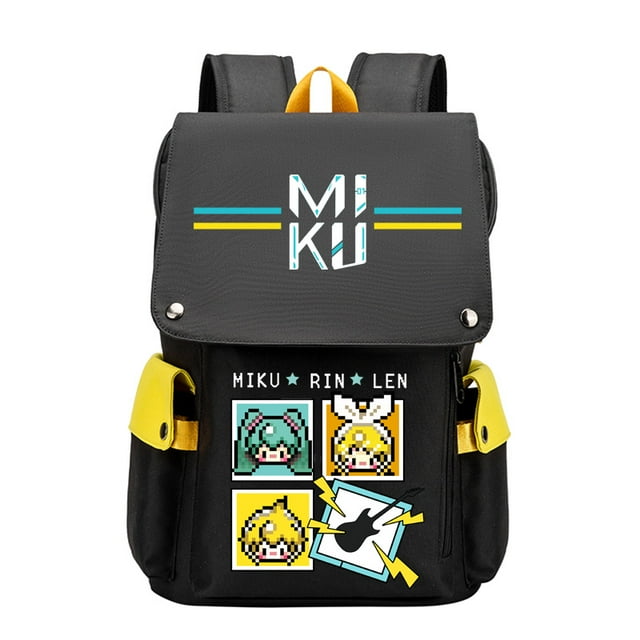 Mochila escolar Hatsune Miku Anime para escuela 32 x 18 x 42 cm