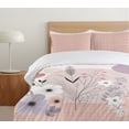 thumbnail image 4 of Ambesonne Pink Duvet Cover Set, Modern and Simplistic Floral, Calking, Mauve and Blush, 4 of 4