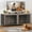 Oak Gray, variant on Amlancher Dog Crate Furniture for Small Dogs, 28inch Wood Dog Kennel Furniture, Rustic Brown