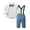 Blue A, variant on Godderr Baby Boy Clothes Suits,Toddler Dress Shirt with Bowtie + Suspender Pants Outfit Sets Kids Gentleman Wedding,6 Months - 12 Years