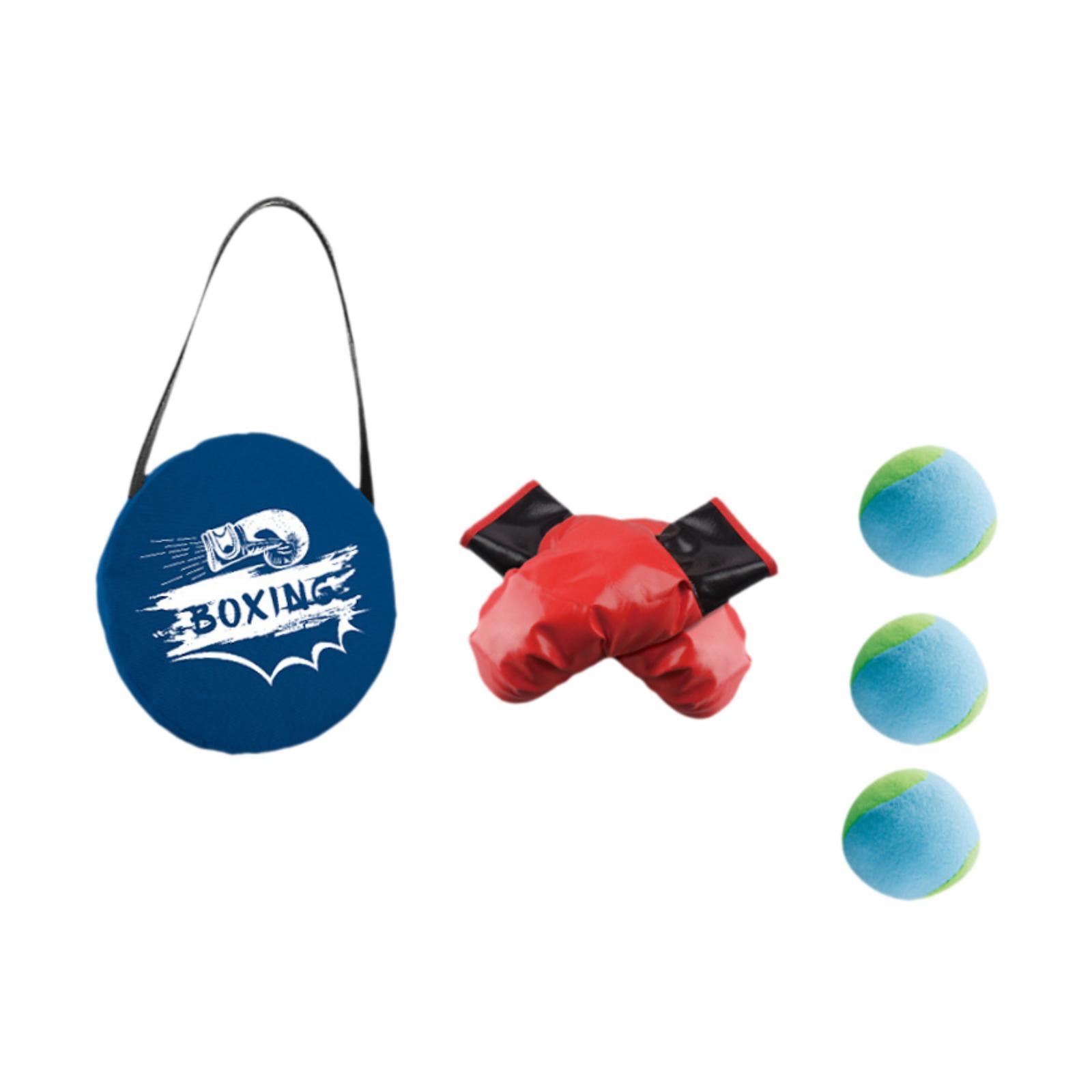 DimyFew Children Boxing Gloves Set Punching Gloves with Balls Punch Mitts Equipment Boys