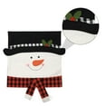thumbnail image 6 of NUOLUX 1PC Christmas Chair Cover Decor Plaid Cloth Couple Chair Cover Chair Decor (Red), 6 of 6