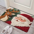 thumbnail image 4 of ddioayh Christmas Doormat With Faux-Knit Santa Claus Design Anti-Slip Bath Mat for Holiday Decoration 60x40cm, 4 of 6