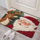 thumbnail image 4 of Alfombra de Baño de Diatomeas de Papá Noel con Imitación de Punto | Felpudo Navideño de Poliéster Antideslizante | Alfombra Decorativa Navideña | Decoración Suave, Duradera y Festiva para El Hogar, 4 of 6