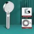 thumbnail image 1 of 5 estilos de chorro, diseño turbo de alta presión, ducha de mano para baño, cabezal de ducha ahorrador de agua con manguera de 2 m y acabado cromado ABS, 1 of 5