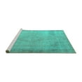 thumbnail image 2 of Ahgly Company Machine Washable Indoor Rectangle Persian Turquoise Blue Traditional Area Rugs, 7' x 10', 2 of 4