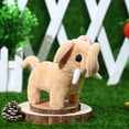 thumbnail image 2 of Lindo elefante de peluche electrónico para regalar a bebés a partir de 2 años. marrón claro, 2 of 9