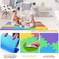 thumbnail image 4 of Moclever 16Pcs Portable Kids Play Mat, Kids Puzzle Exercise Mat Multi-Color Anti-Skid EVA Playmat for Infants Baby Toddlers, 12.2x0.4in, 4 of 13