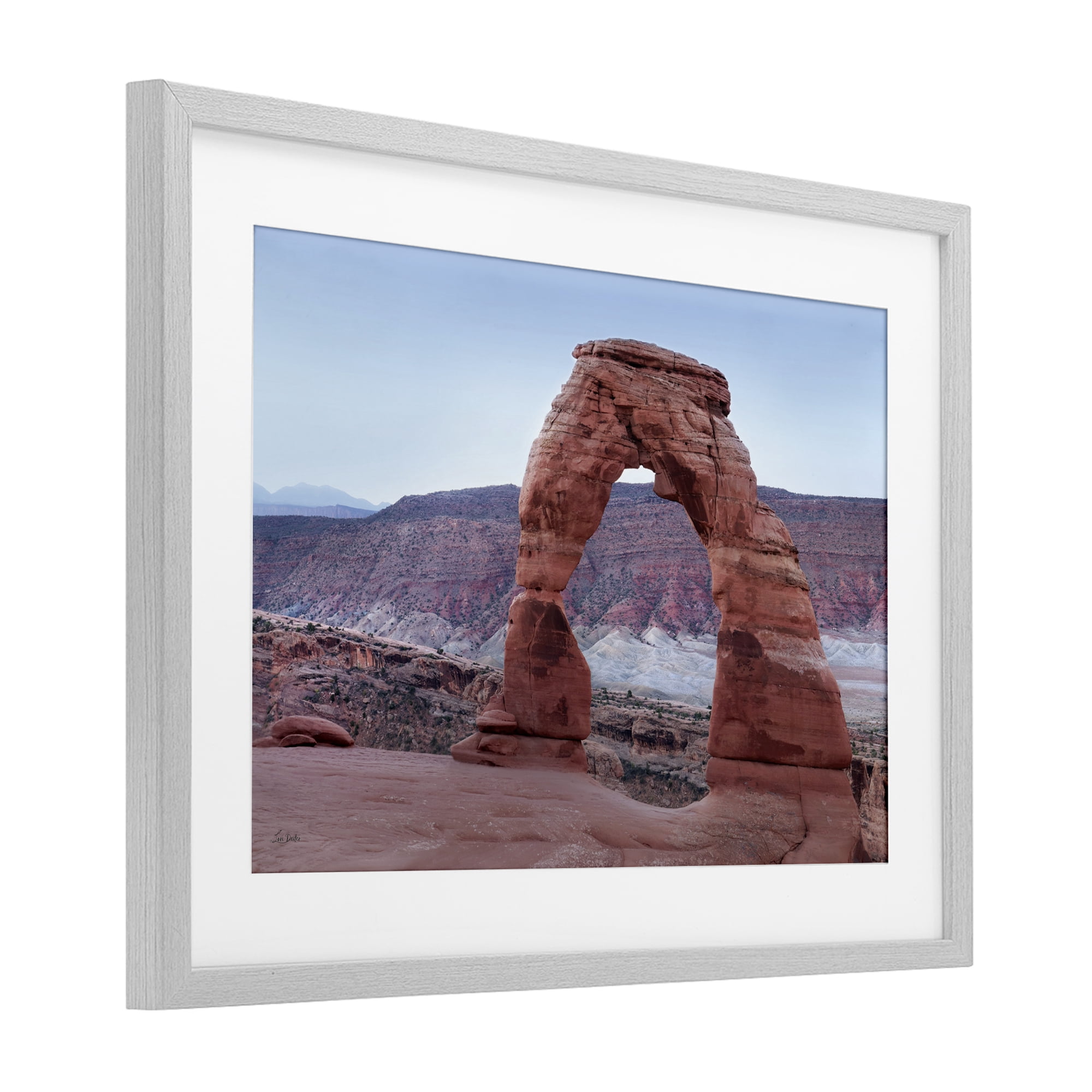 Stupell Industries Time's Sculpture Delicate Arch Gray Framed Print Under Glass, design by Lori Deiter
