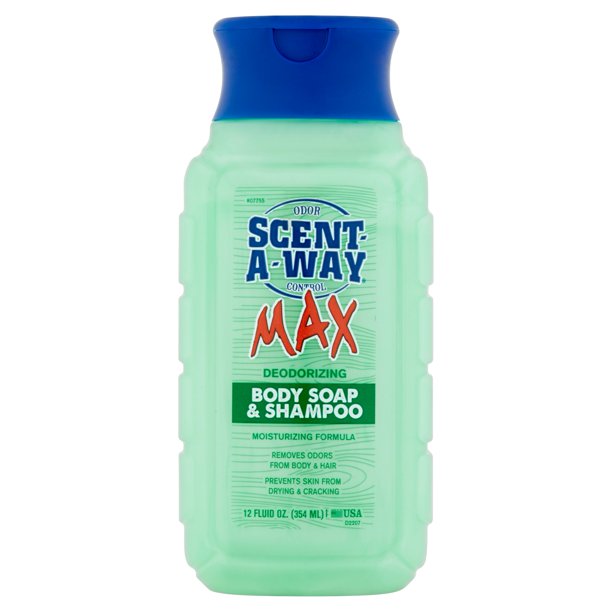 ScentAWay Odor Control Max Deodorizing Body Soap & Shampoo, 12 fl oz