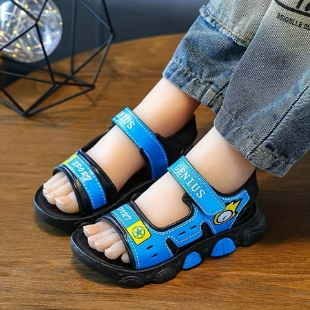 

ONKOUKOU Trendy Cool Open Toe Sandals For Boys Breathable Lightweight Sandals For Indoor Outdoor Beach All Seasons