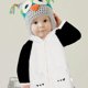 thumbnail image 3 of Body de invierno con diseño de panda para recién nacidos, niños y niñas, adorable ropa de felpa de manga larga, cálida y acogedora para clima frío, 73 cm, 3 of 7