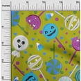 thumbnail image 2 of oneOone Cotton Jersey Olive Green Fabric Halloween Diy Clothing Quilting Fabric Print Fabric By Yard 58 Inch Wide, 2 of 4