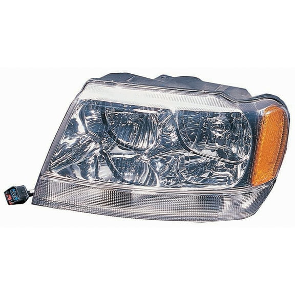KAI New CAPA Certified Standard Replacement Driver Side Headlight Assembly, Fits 1999-2004 Jeep Grand Cherokee