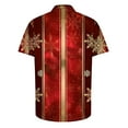 thumbnail image 4 of Elvqul Mens Button up Shirts Short Sleeve Cute Graphic Christmas Shirts for Men Trendy, 4 of 5