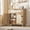 Natural Wood, variant on Bingirl 29.9 inches Small Rattan Buffet Cabinet with Storage Kitchen Coffee Bar Cabinet with Doors and Drawer Boho Farmhouse Sideboard with Adjustable Shelves and Handle for Living Room -Black