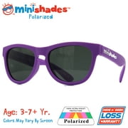 Minishades Polarized: Flexible Kids Sunglasses - Grape Jelly |UVA/UVB| Hide n' Seek Replacement | Age: 3-7 Yr.