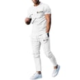 thumbnail image 4 of Playeras De Compresión Para Hombre, Conjunto De Dos Piezas De Camiseta Y Pantalones Cortos De Manga Corta Con Estampado Completo Para Hombre, Camisa Estampada Y Pantalón Corto., 4 of 4