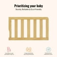 thumbnail image 2 of Dream On Me Convertible Crib Toddler Guard Rail in Natural, Converts Cribs to Toddler Beds, 2 of 6