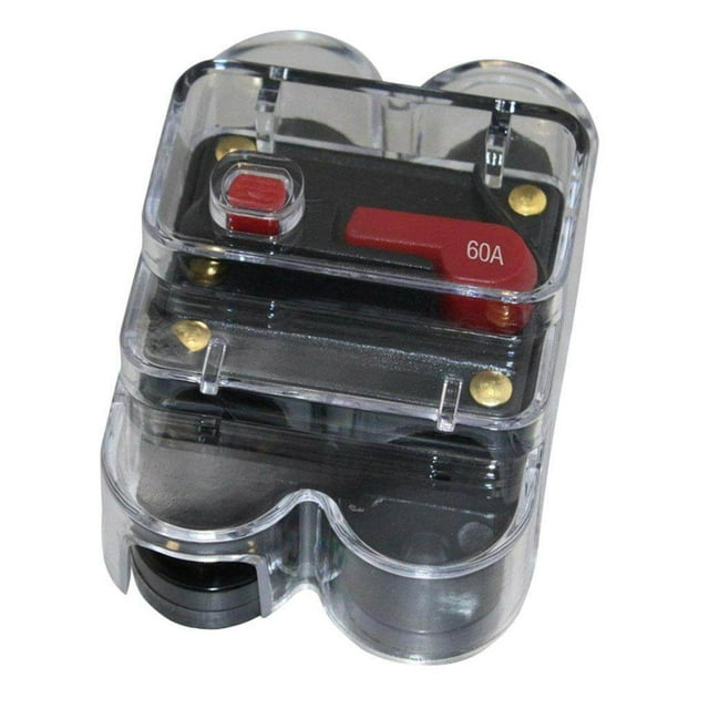 Car Auto Audio Radio In Line Circuit Car Inline Circuit Breaker Fuse For DC 12V 60A