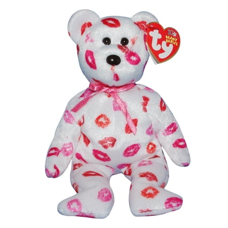 Ty Beanie Baby: Kissy the Bear | Stuffed Animal | MWMT