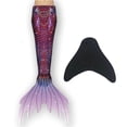 thumbnail image 1 of Girl Mermaid Tail with Monofin dark red 150, 1 of 5