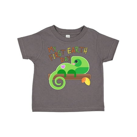 

Inktastic My First Earth Day- cute lizard Gift Toddler Boy or Toddler Girl T-Shirt