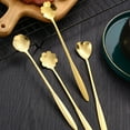 thumbnail image 3 of Guardoinrt 1/2/3/5 Home Stainless Steel Tea Spoon Restaurant Coffee Juice Beverage Condiment Sugar Teaspoon Kitchen Gadget Accessory Type 5 1 Pc, 3 of 6
